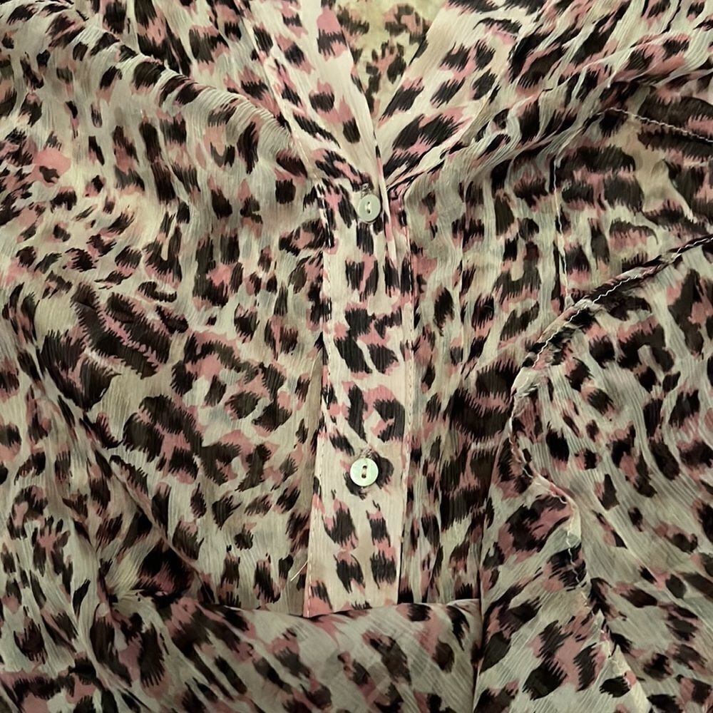 Leopard Silk Tunic XS  - Picture 5 of 6